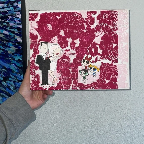Hamdmade UV Color Change Superhero Painting